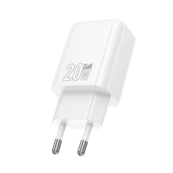 Hoco Snabbladdare 20W 1xUSB-A 1xUSB-C PD QC3.0 3A N61 - Vit
