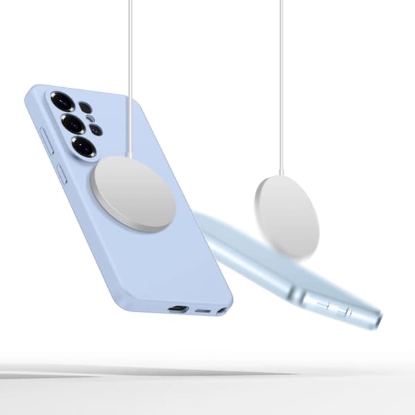 Tech-Protect Mobilskal För Galaxy S26 Ultra Magsafe Silikon - Sky Blå