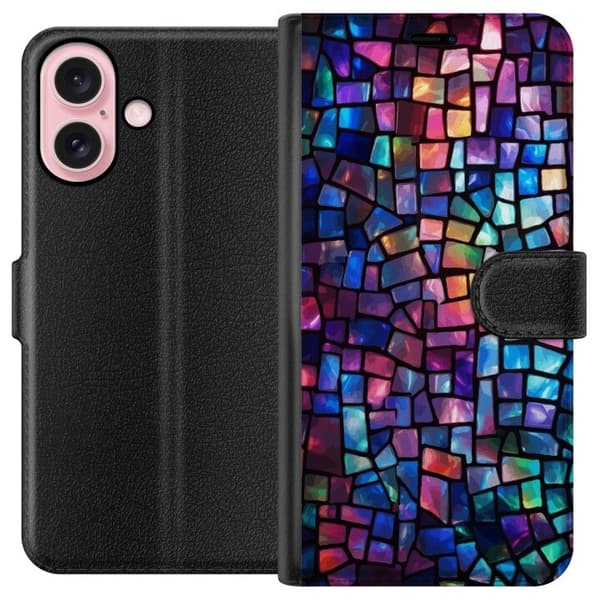 Plånboksfodral till Apple iPhone 16 med Disco