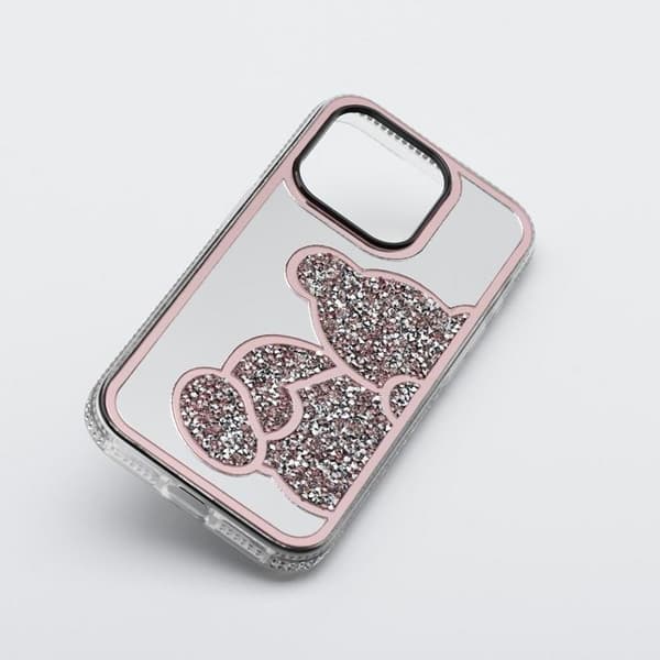 Mobilskal till iPhone 14 Teddy Bear - Rosa