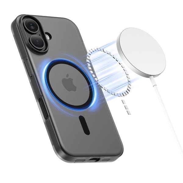 Tech-Protect Telefontaske til iPhone 17 Magsafe Slim - Mat Sort