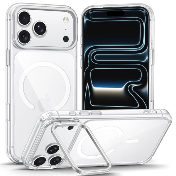 Tech-Protect Mobilskal För iPhone 18 Pro/17 Pro Magsafe Magstand - Clear