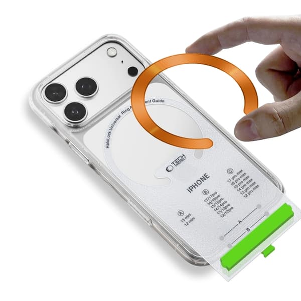 Tech-Protect 2-Pack MagSafe Magnetic Ring MMP-210 - Svart/Orange