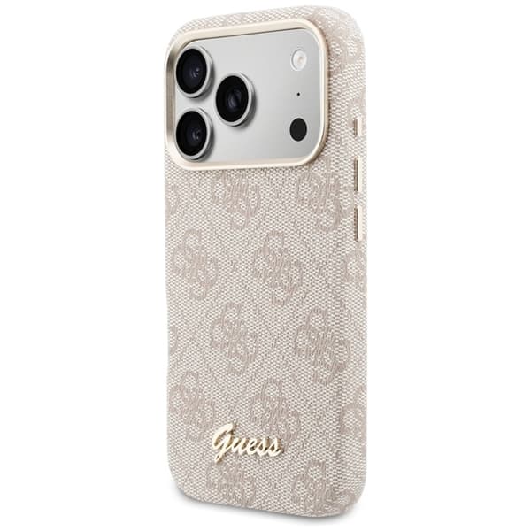 Guess telefontaske til iPhone 17 Pro Max MagSafe 4G Script - Lyserød