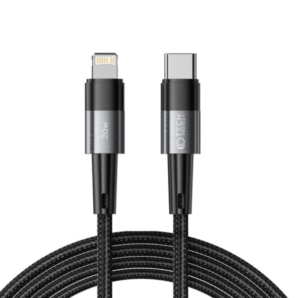 Tech-Protect USB-C til Lightning Kabel Ultraboost 2m - Grå