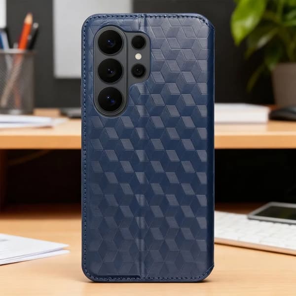 Plånboksfodral För Galaxy S26 Plus Cubic - Blå