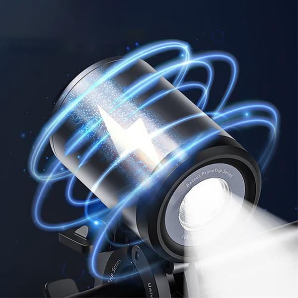 Baseus Universal IP68 LED-puhelinpidike 2-in-1-lampulla 3000mAh PrimeTrip - Harmaa