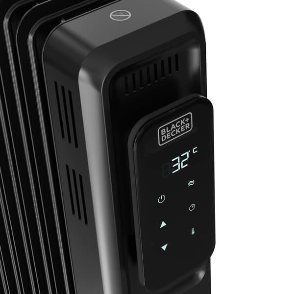 BLACK+DECK Öljylämmitin Digitaalinen 2000W Musta