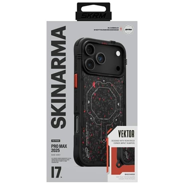 Skinarma telefontaske til iPhone 17 Pro Max MagSafe Vector - sort