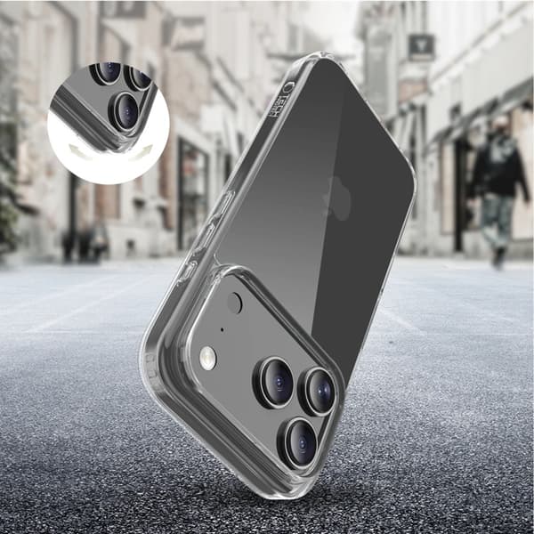 Tech-Protect Mobilskal till iPhone 17 Pro Max Flexair Hybrid - Clear