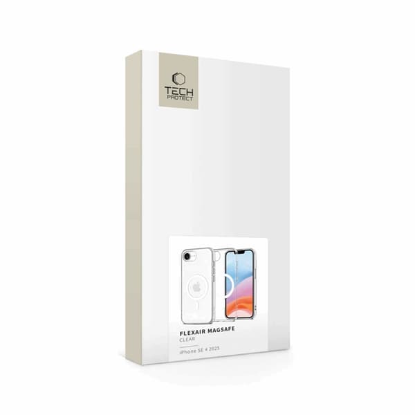 Tech-Protect Mobilskal till iPhone 16e Magsafe Flexair - Clear