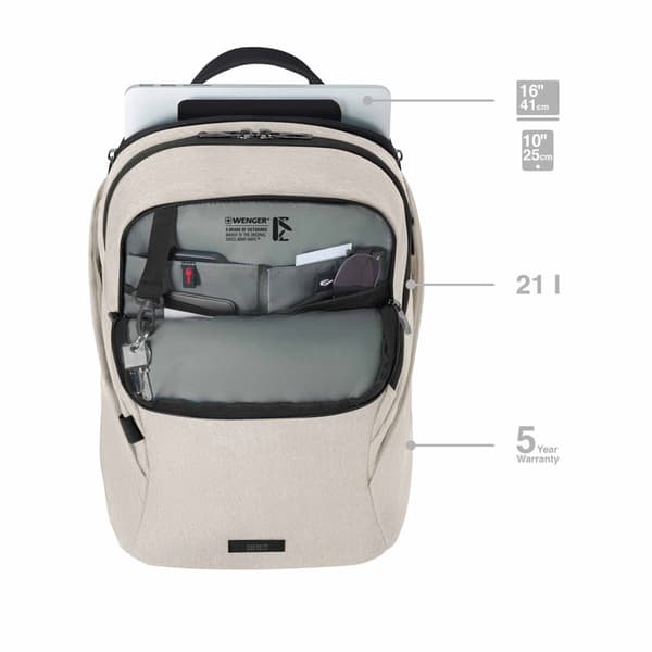 Wenger MX Light 16\" Computer Rygsæk Sand