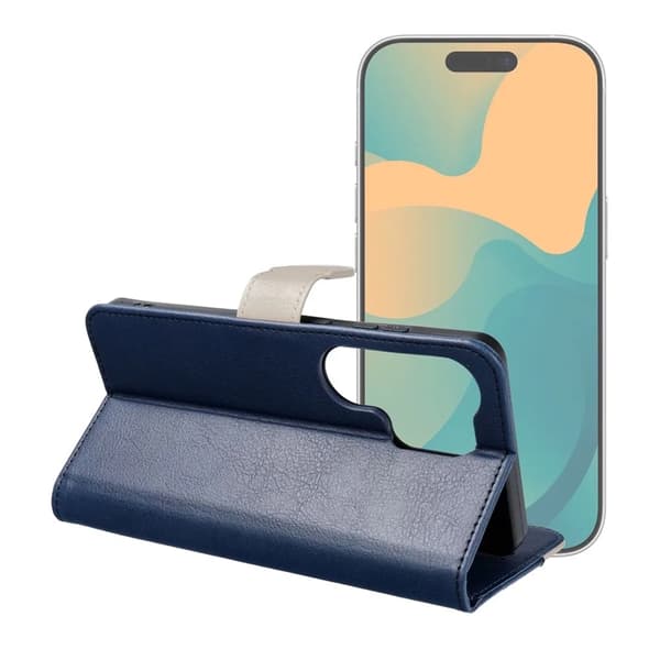 Pungcover til Galaxy S26 Plus Split - Marineblå/Creme