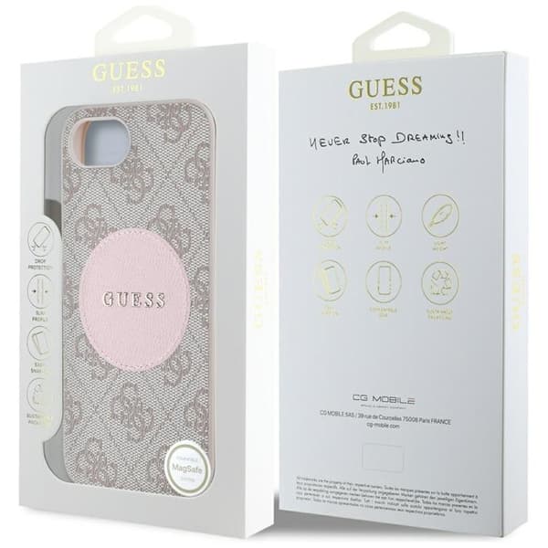 Guess-puhelinkotelo iPhone 16e MagSafe 4G Circle Classic Logo