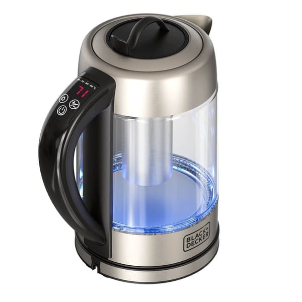 BLACK+DECK Vattenkokare  i Glas med Té-filter 1,7L