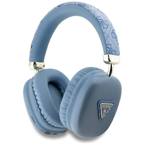 Guess Over-Ear Hörlurar Bluetooth 4G Triangle Logo - Blå