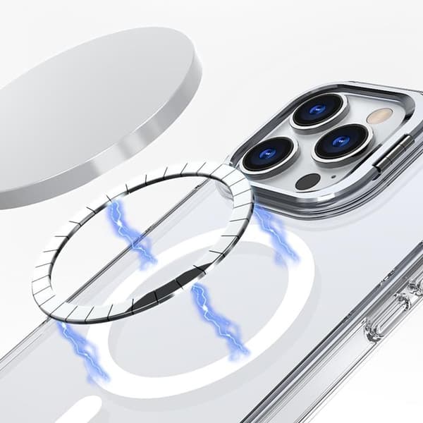 Tech-Protect Mobilskal till iPhone 16 Pro Magsafe Magstand - Clear