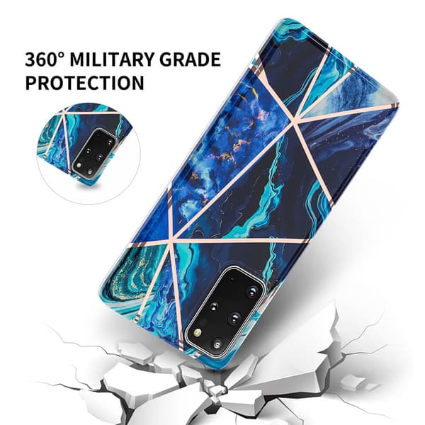 BOOM - Gitterdæksel Galaxy S20 Plus - Grøn Marmor