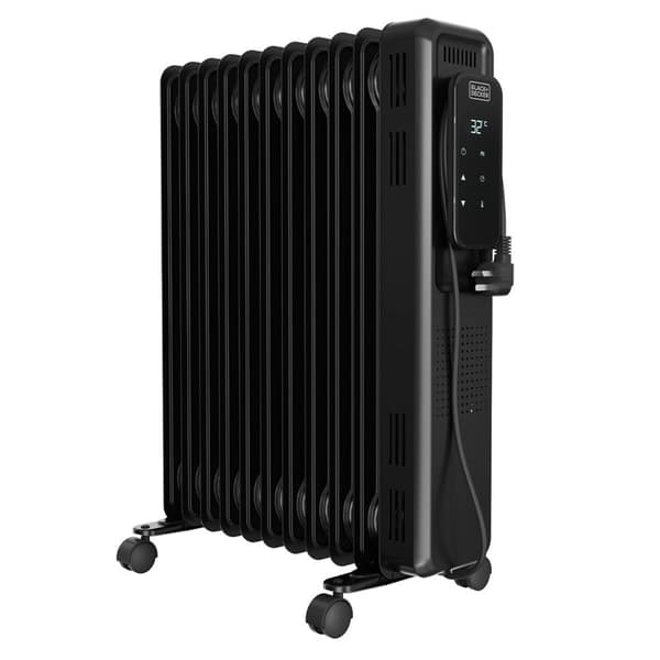 BLACK+DECK Oljeelement Digital 2500W Svart