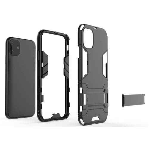 Kuori jalustalla iPhone 11 Pro Maxille - Musta