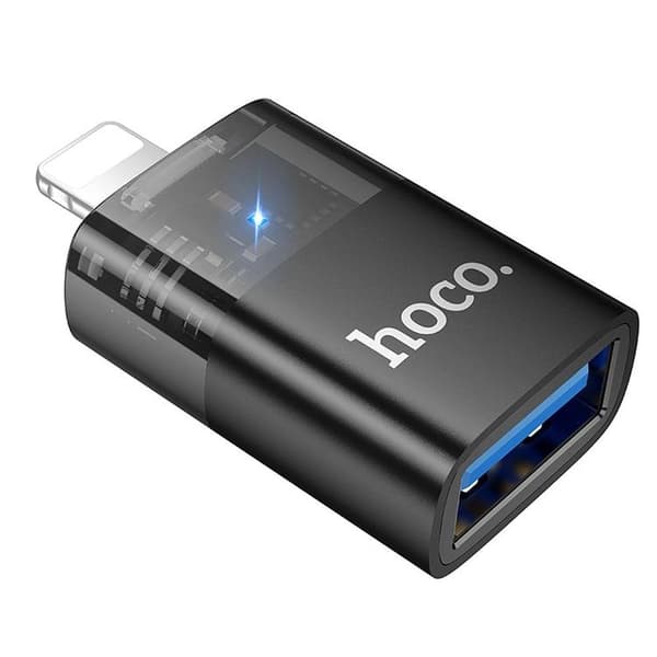 Hoco USB-A–Lightning-adapter UA36 – Musta