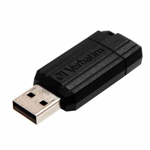 Verbatim Pendrive 128GB USB-A 2.0 PinStripe - Musta