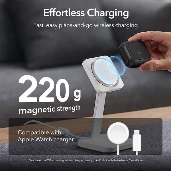 ESR Airpods 4 Cover Magsafe Orbit Halolock - Sort
