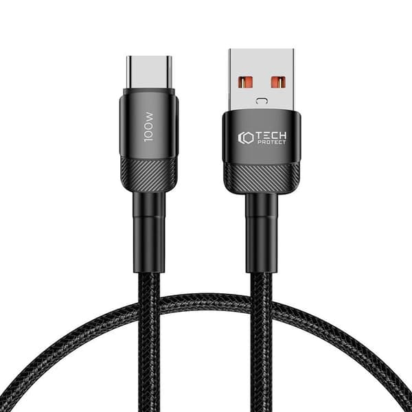 Tech-Protect USB-C til USB-A Kabel Ultraboost Evo 0.5m - Sort