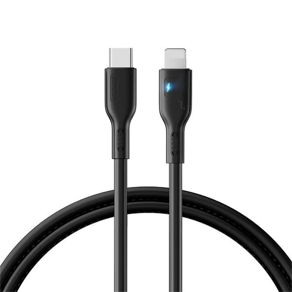 Joyroom USB-C–Lightning-kaapeli 20W 2m - Musta