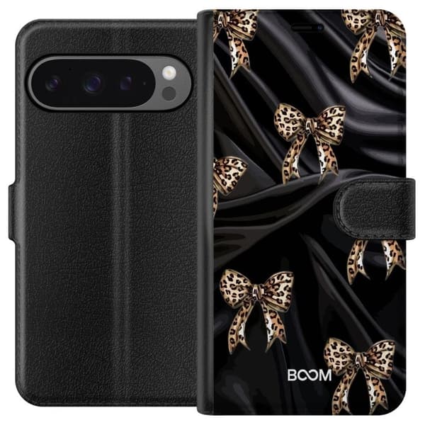 Plånboksfodral till Google Pixel 9 Pro XL med Leopard Bow