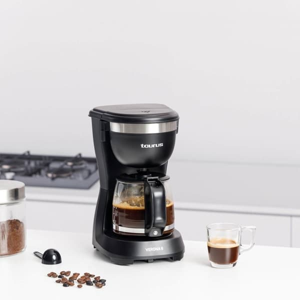 TAURUS Kaffebryggare Verona 6 Svart