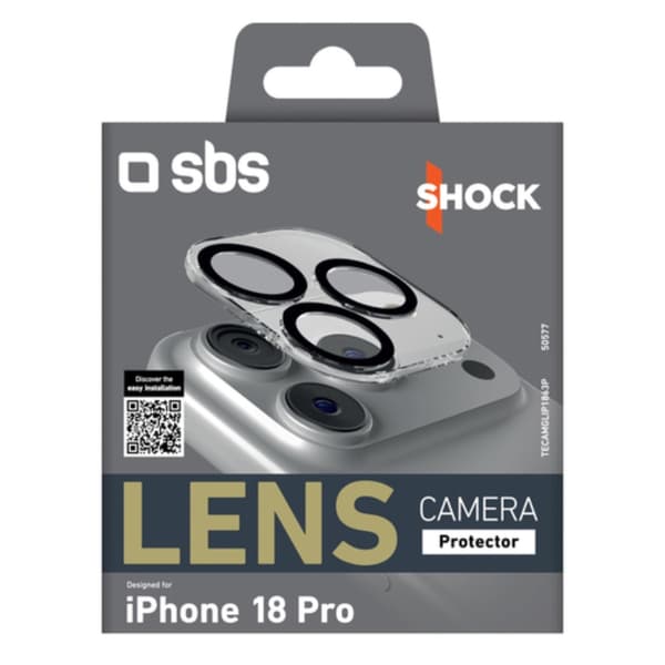 SBS Härdat Glas Kameraskydd För iPhone 18 Pro/iPhone 17 Pro Protector