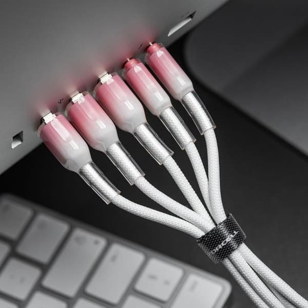 FORCELL USB-A til USB-C 66W Kabel 3A 1m QC4.0 C352 - Hvid