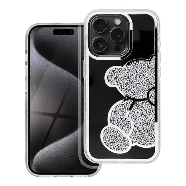 Mobilskal till iPhone 14 Pro Teddy Bear - Silver
