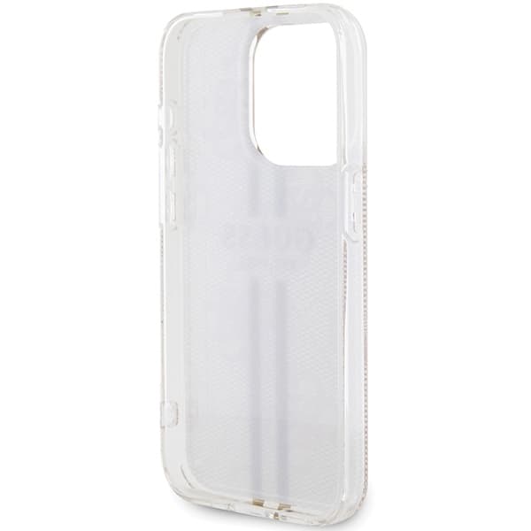 Guess iPhone 14 Pro Max Taske Lyserød Guldstribet