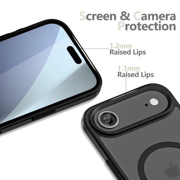 Tech-Protect Air Magsafe Matte -kuori iPhonelle - Musta