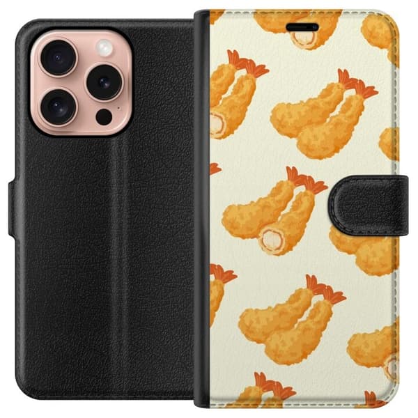 Plånboksfodral till Apple iPhone 16 Pro med Räkor