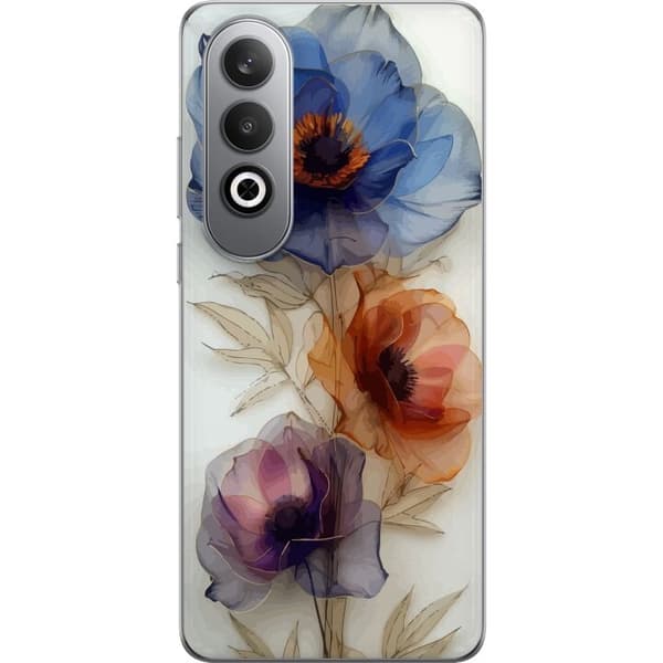 Taske til OnePlus Nord CE4 med silkeblomster