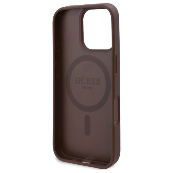Guess telefonetui til iPhone 16 Pro Max MagSafe 4G Blomsterprint - Brun