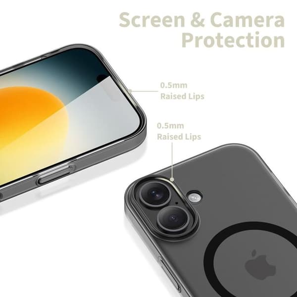 Tech-Protect Telefontaske til iPhone 17 Magsafe Slim - Mat Sort