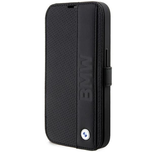 BMW iPhone 14 Pro Plånboksfodral Läder Textured & Stripes