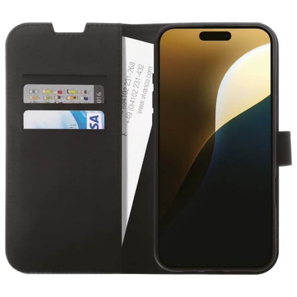 Vivanco Classic Pungcover iPhone 16 Pro Max Sort