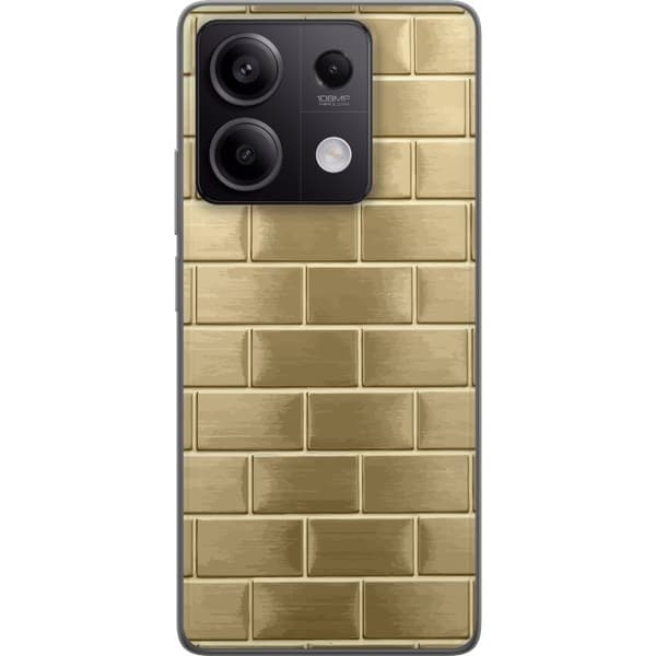 Mobilskal till Xiaomi Redmi Note 13 med Gyllene Murstenar