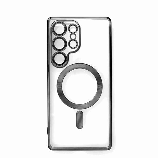 Telefontaske til iPhone 16e MagSafe Galvaniseret - Sort