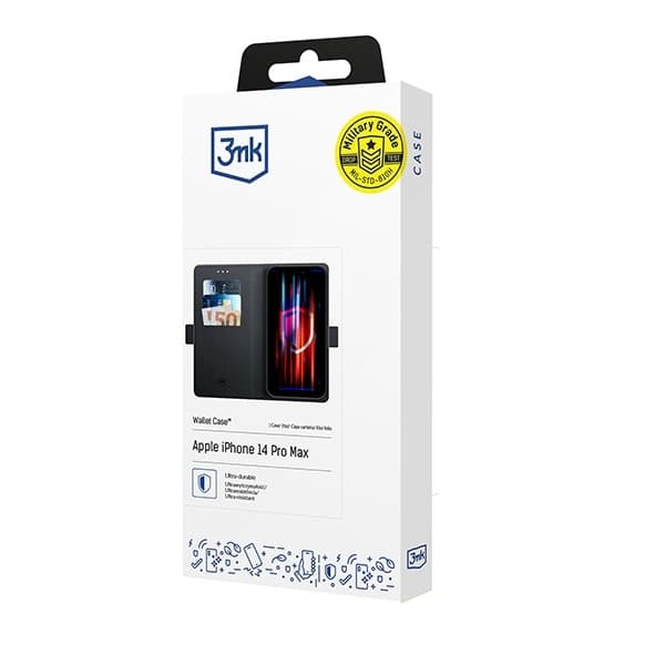 3MK Telefontaske til iPhone 14 Pro Max MagSafe - Sort