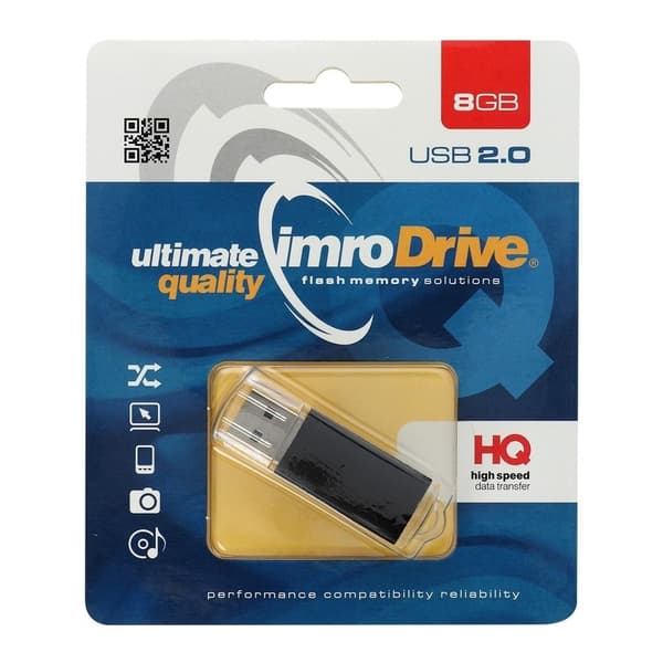Imro Portable Memory Pendrive svart 8GB
