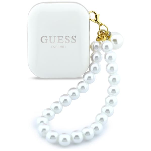 Guess TWS In-Ear Hörlurar Pearl Strap - Vit