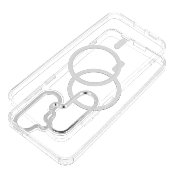 Mobilskal För iPhone 17 MagSafe Frame Clear Hybrid - Clear