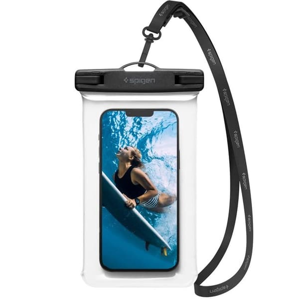 Spigen Universala Vattentät Mobilväskor A601 - Crystal Clear