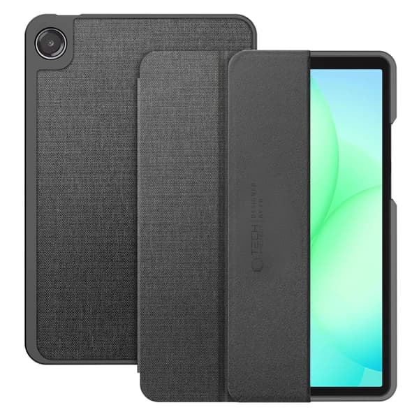 Tech-Protect Galaxy Tab A9 Plus Fodral Canvas - Charcoal Grå
